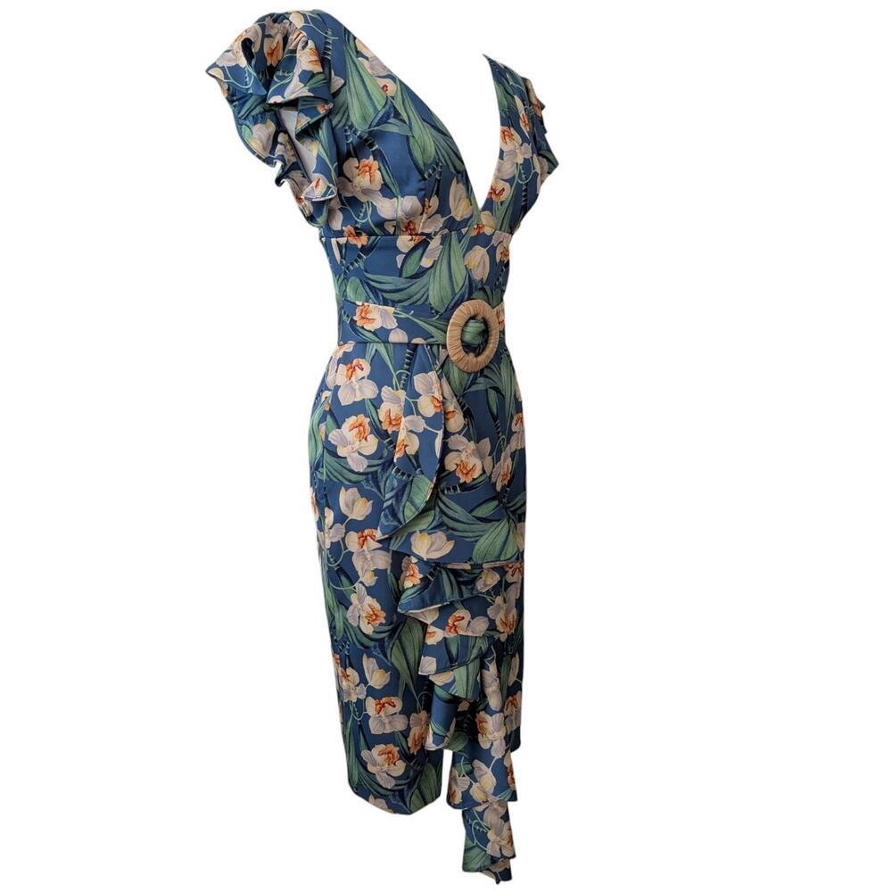 PatBO Floral Belted Midi Dress - Picture 6 of 16